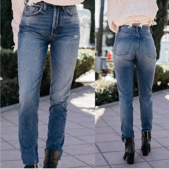 Boyish by HER Denim Billy Jeans in Rear Window Wash Straight Leg Size 26 - Picture 2 of 14